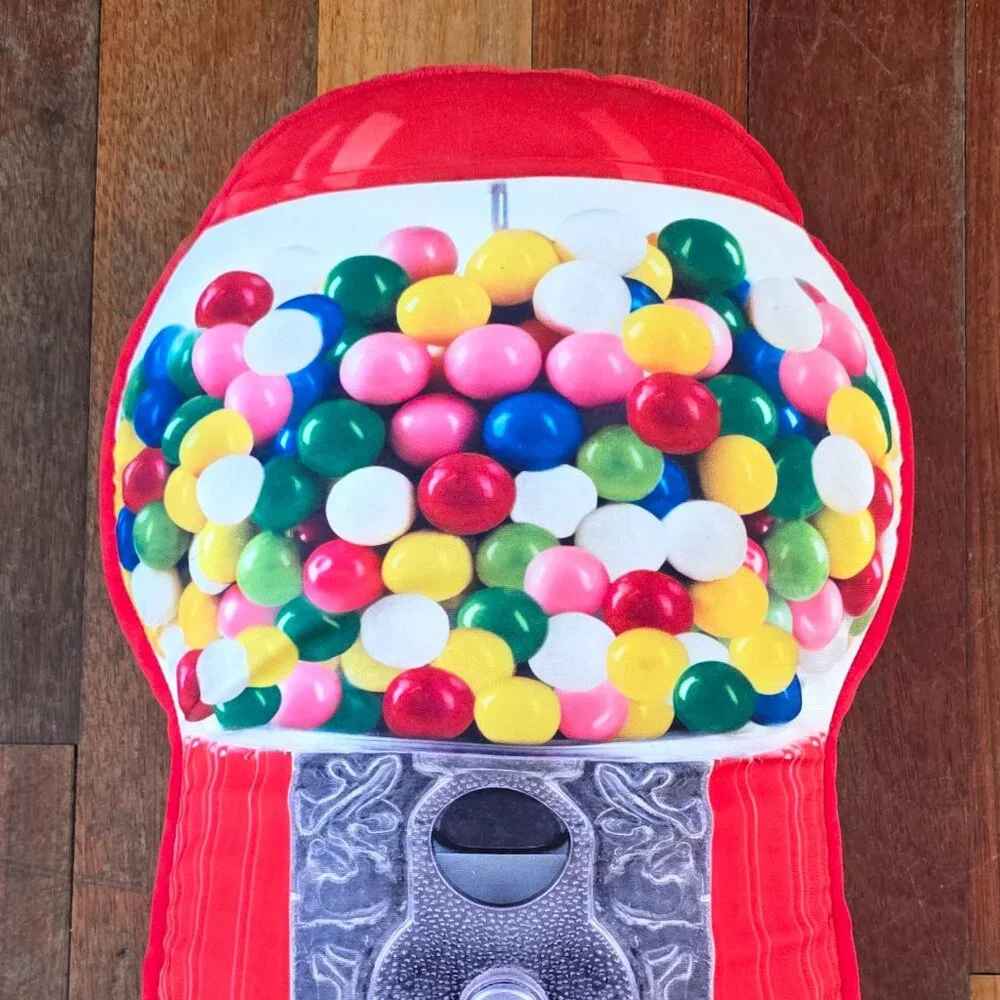 2 Scoops 17 Inch Gumball Machine Pillow